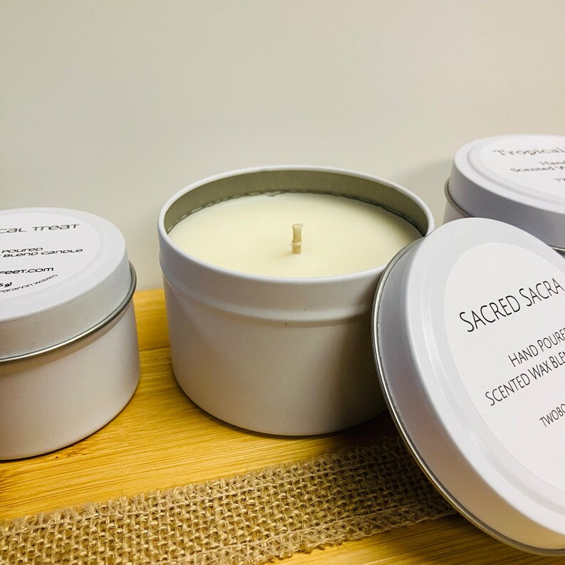 Handmade 16-Hour Candle in Tin with Lid