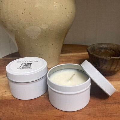 Handmade 8-Hour Candle in Tin with Lid